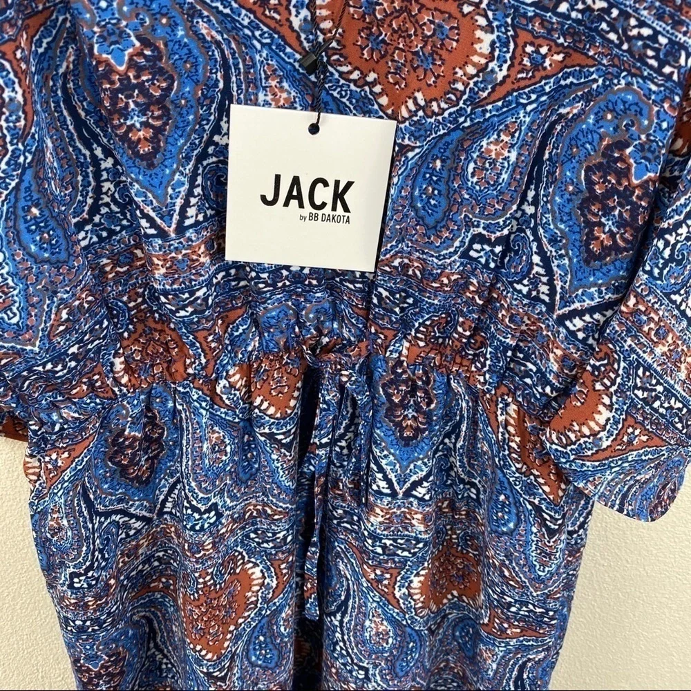 Revolve Jack BB Dakota Paisley Midi Dress - Picture 5 of 6